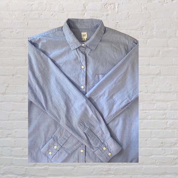 GAP Chambray Long-Sleeve Men’s Shirt - Size Small - Picture 3 of 5